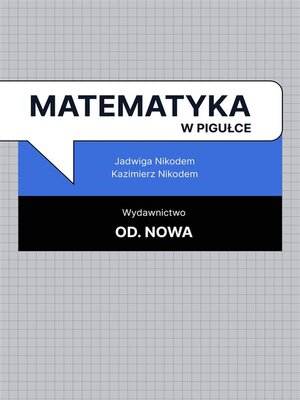 cover image of Matematyka w pigułce